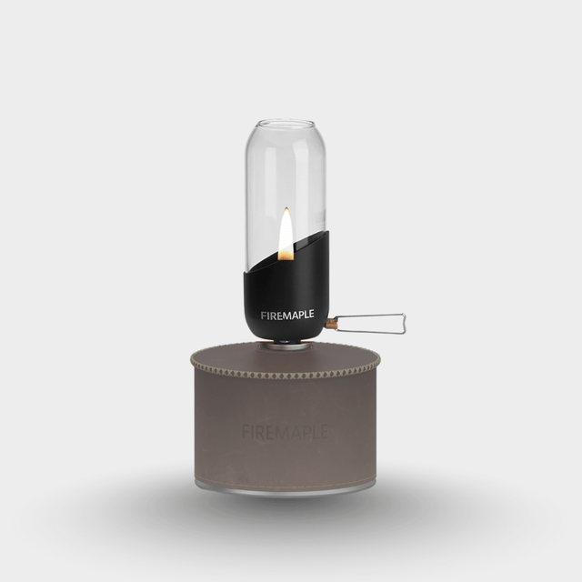 Orangefarbene Gaslaterne (Black Edition)