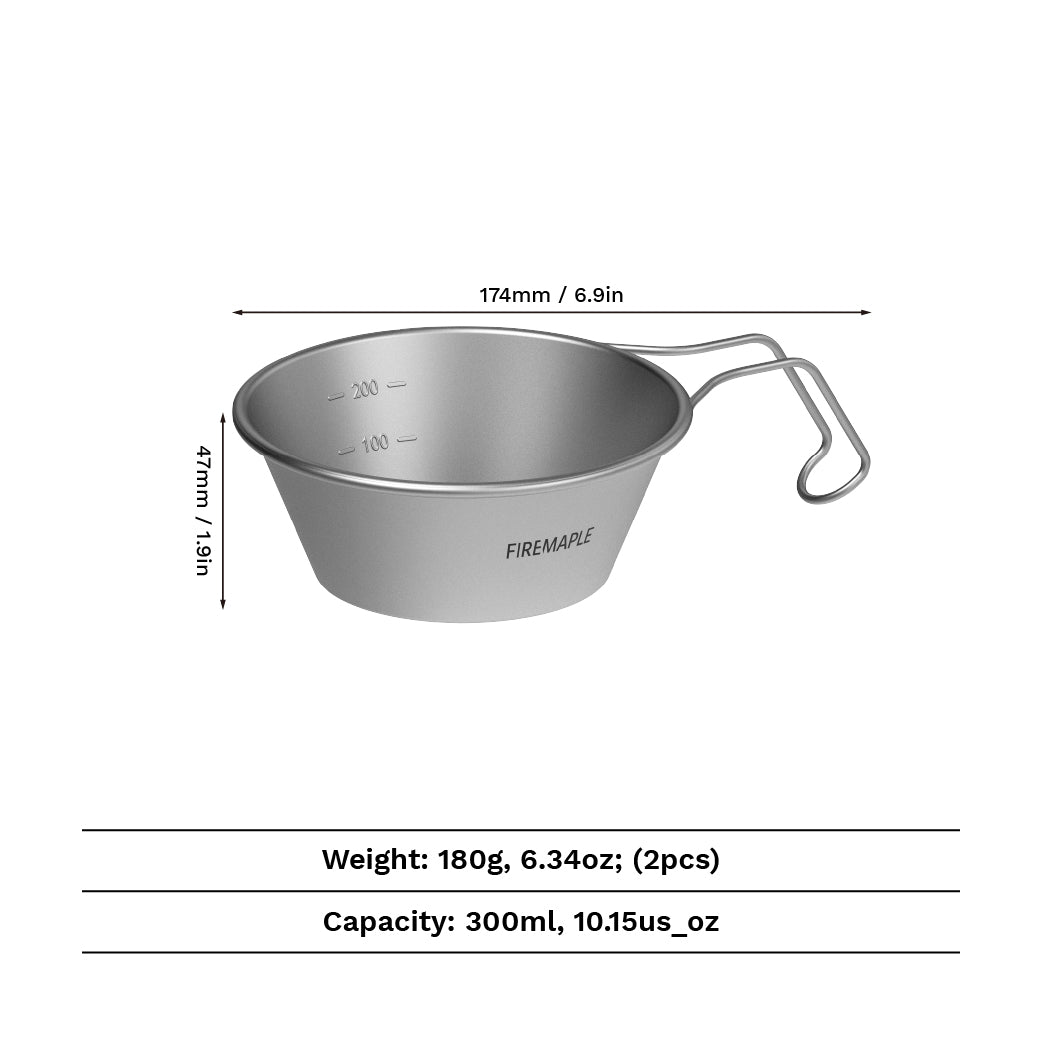 304 Stainless Steel Sierra Cups | Eco-Friendly 2-Piece Set – Fire