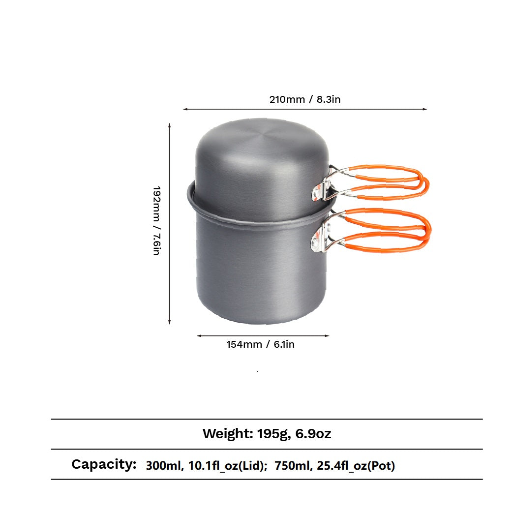 FMC-207 Aluminum Cookware | Lightweight & Durable for Solo Chefs