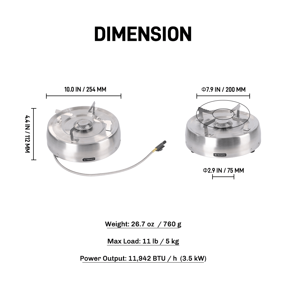 Disc Remote Camping Stove