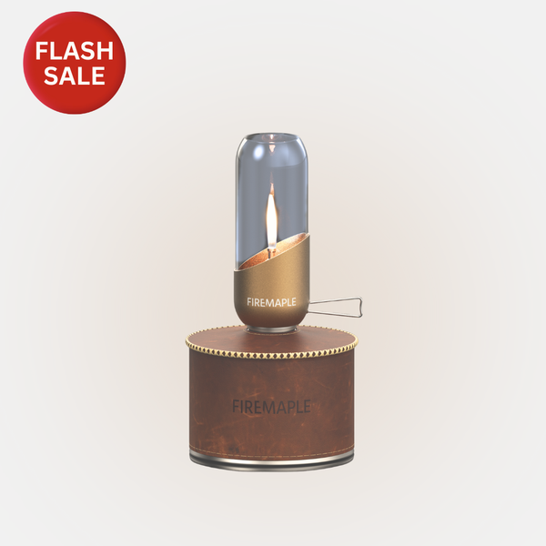Flash Deal — Orange Gas Lantern with Leather Cover