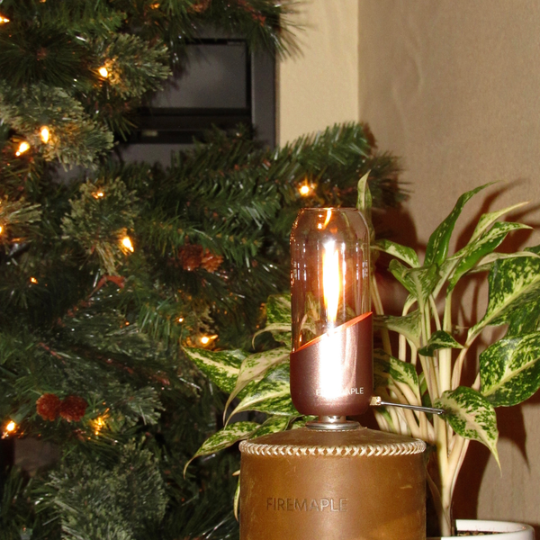 Flash Deal — Orange Gas Lantern with Leather Cover