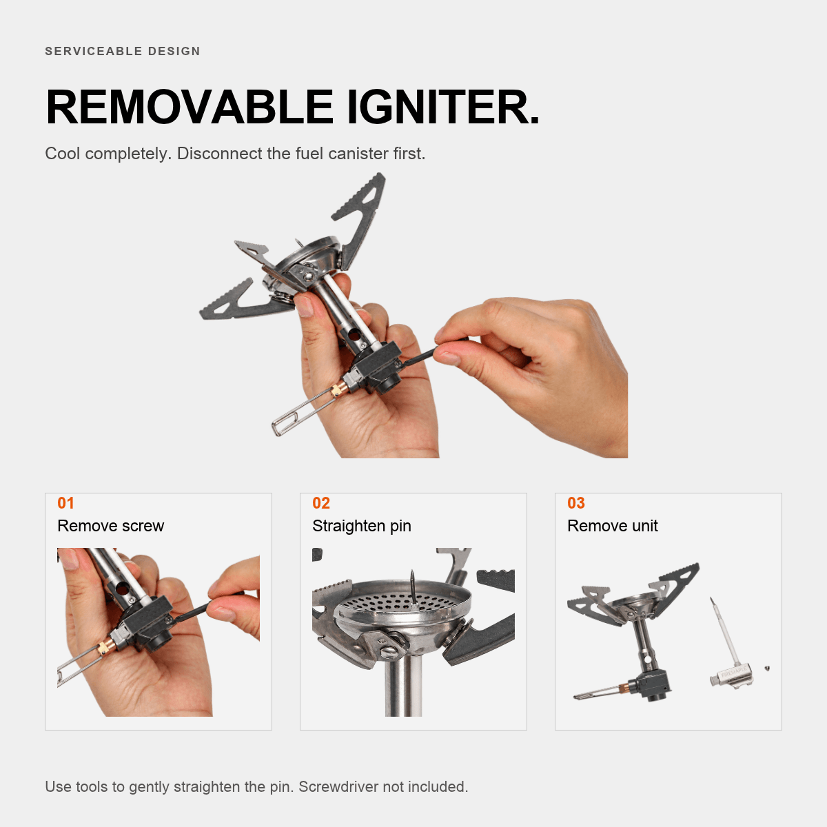 Polaris Quad Pressure-Regulated Backpacking Stove