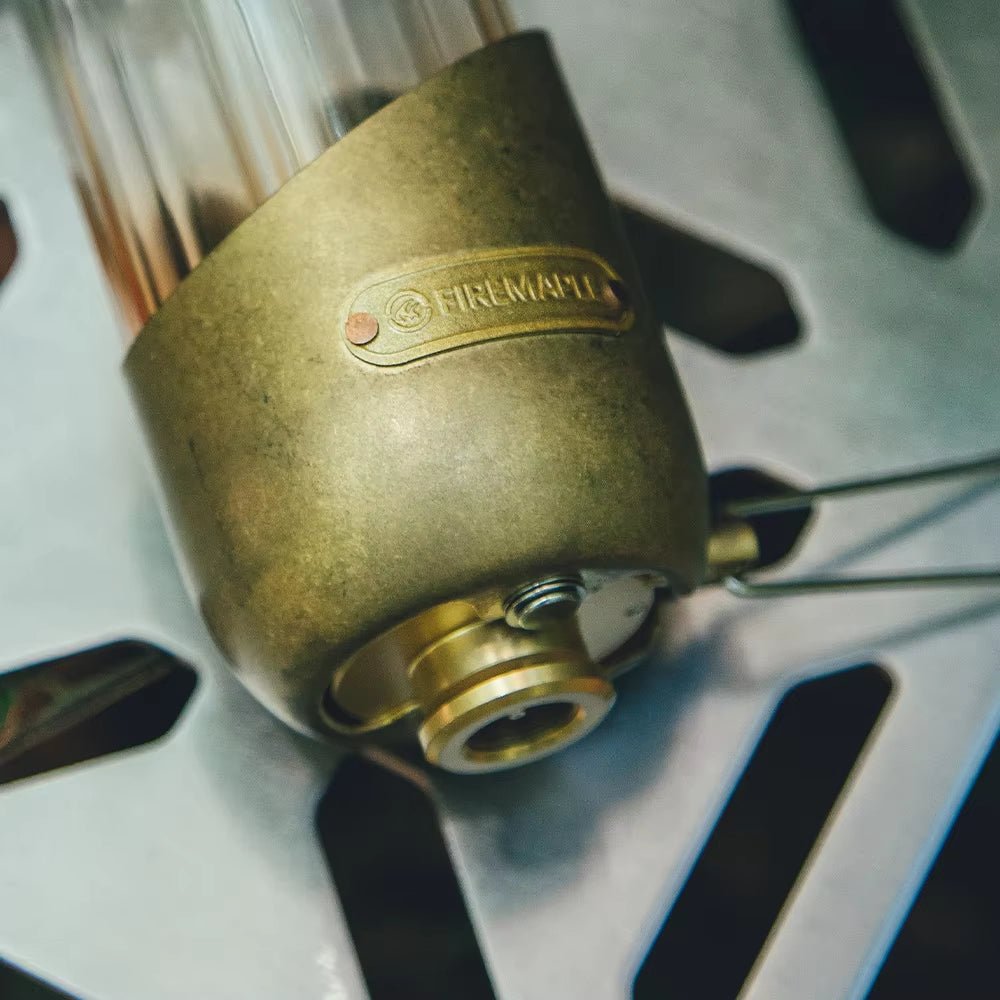 Vintage Copper Orange Gas Lantern