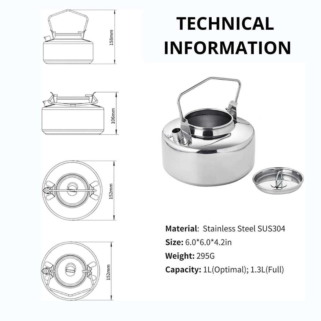 Antarcti Stainless Steel Coffee Kettle - Fire Maple