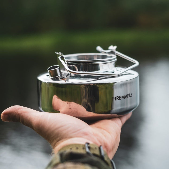 Stainless Steel Camp Fire Kettle Camping Tea Kettle FireMaple