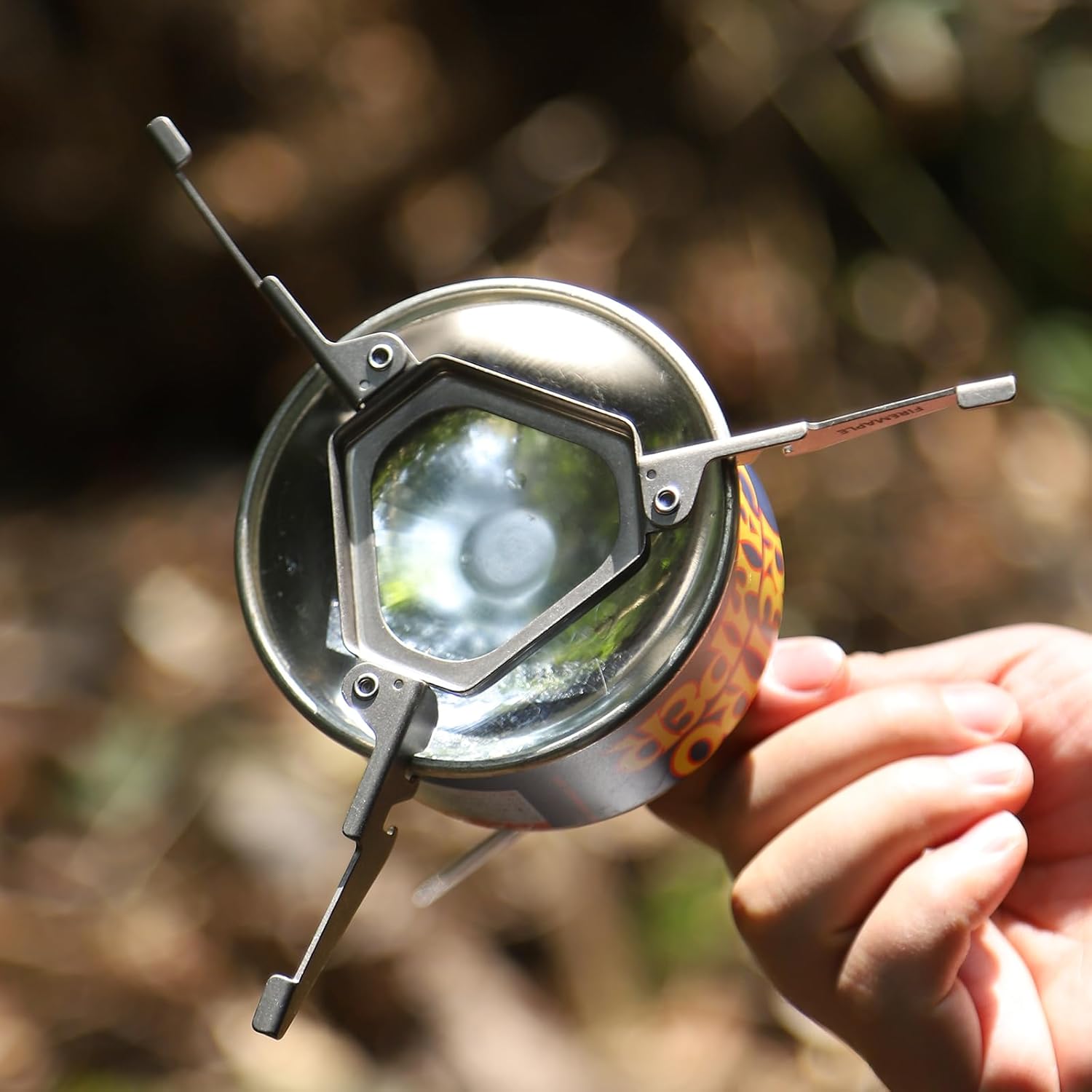 ASH Titanium Gas Canister Stand - Fire Maple