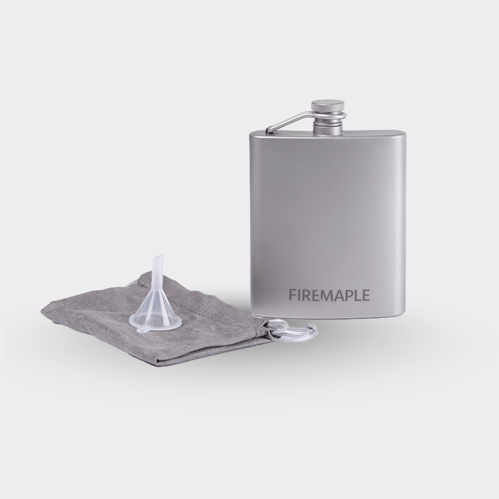 Bacchus Titanium Hip Flask - Fire Maple