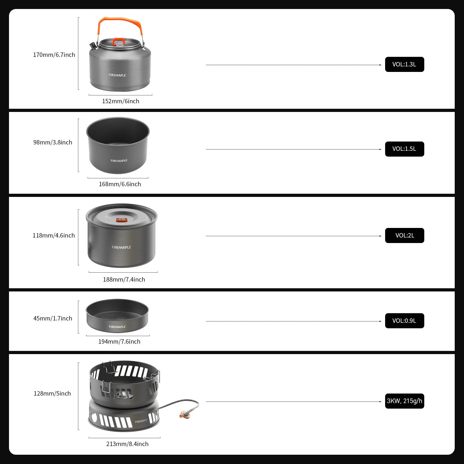 Cooking Kit W/ Gas Burner - Fire Maple