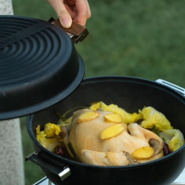 <div class="metafield-rich_text_field"><p>Fry Pan Becomes the Cover</p></div>
