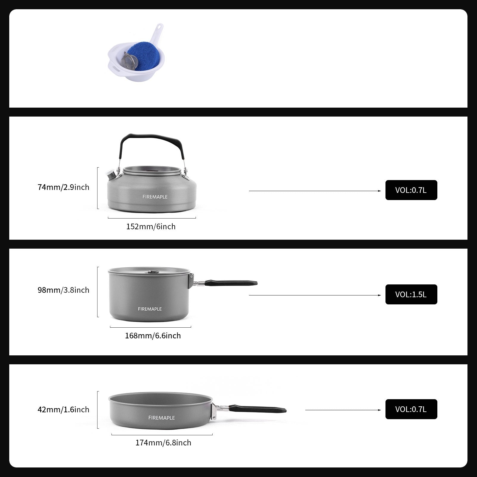 Feast 2 Aluminum Cookware - Fire Maple#color_black