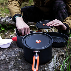 Fire-Maple FMS-300T Ultralight Titanium Backpacking Camping Gas Stove |  2600W Pocket Backpacking Cooking Folding Burner | Outdoor Trekking Hiking