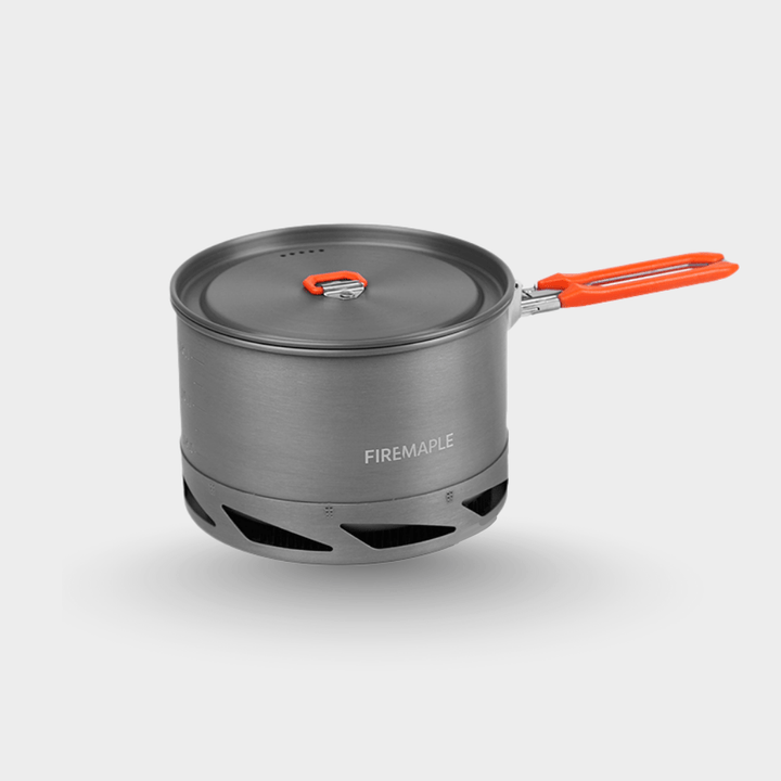 Fire-Maple Feast K2 - Pentola Da Campeggio In Alluminio Anodizzato 1,5L, Leggera (338g), Con Maniglia Pieghevole