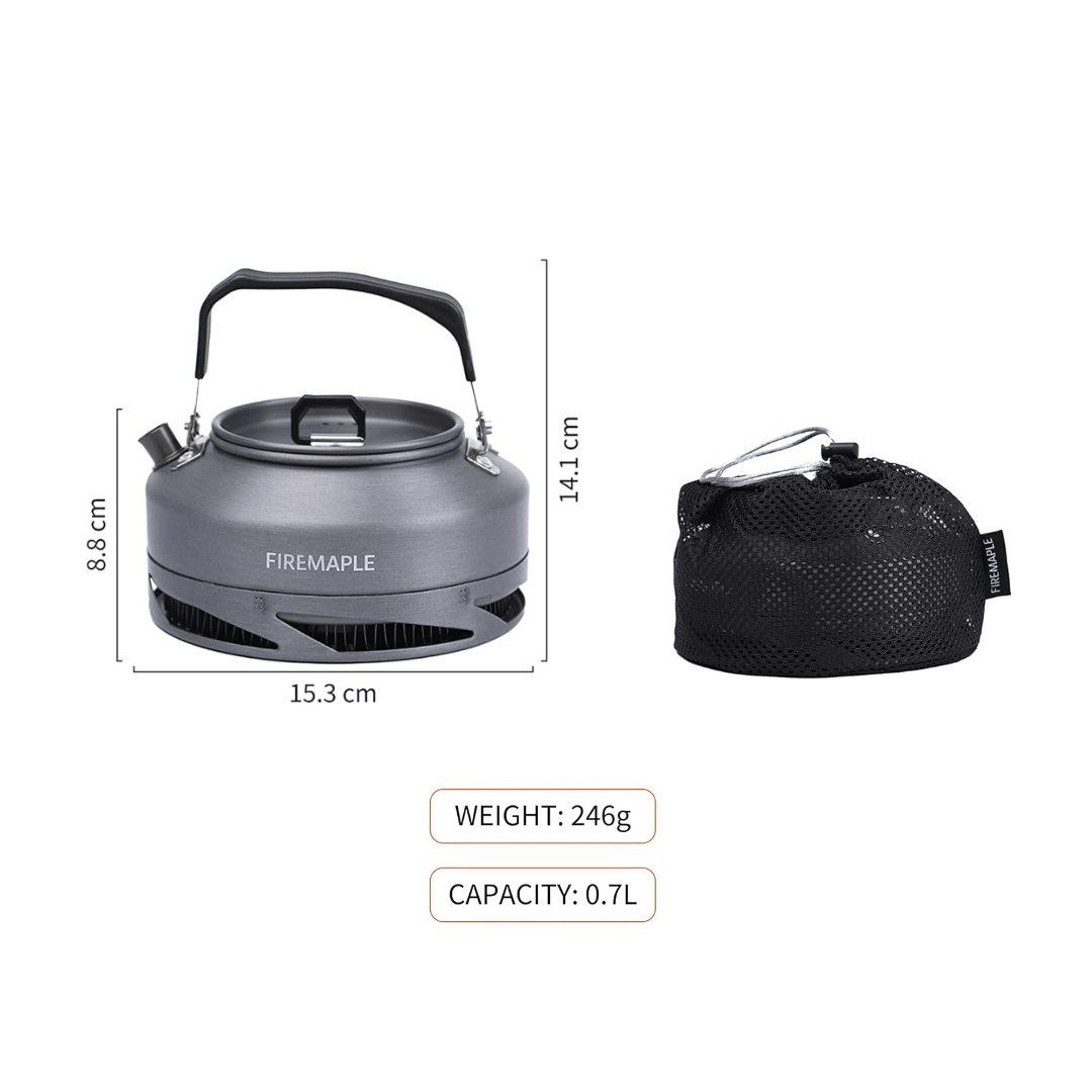 旅行用家電 UNIFLAME CAMP KETTLE Aluminum Camping Tea Kettle | Campfire Kettle – Fire Maple