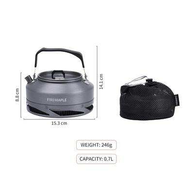 Feast XT1 Aluminum Kettle | 0.8L - Fire Maple