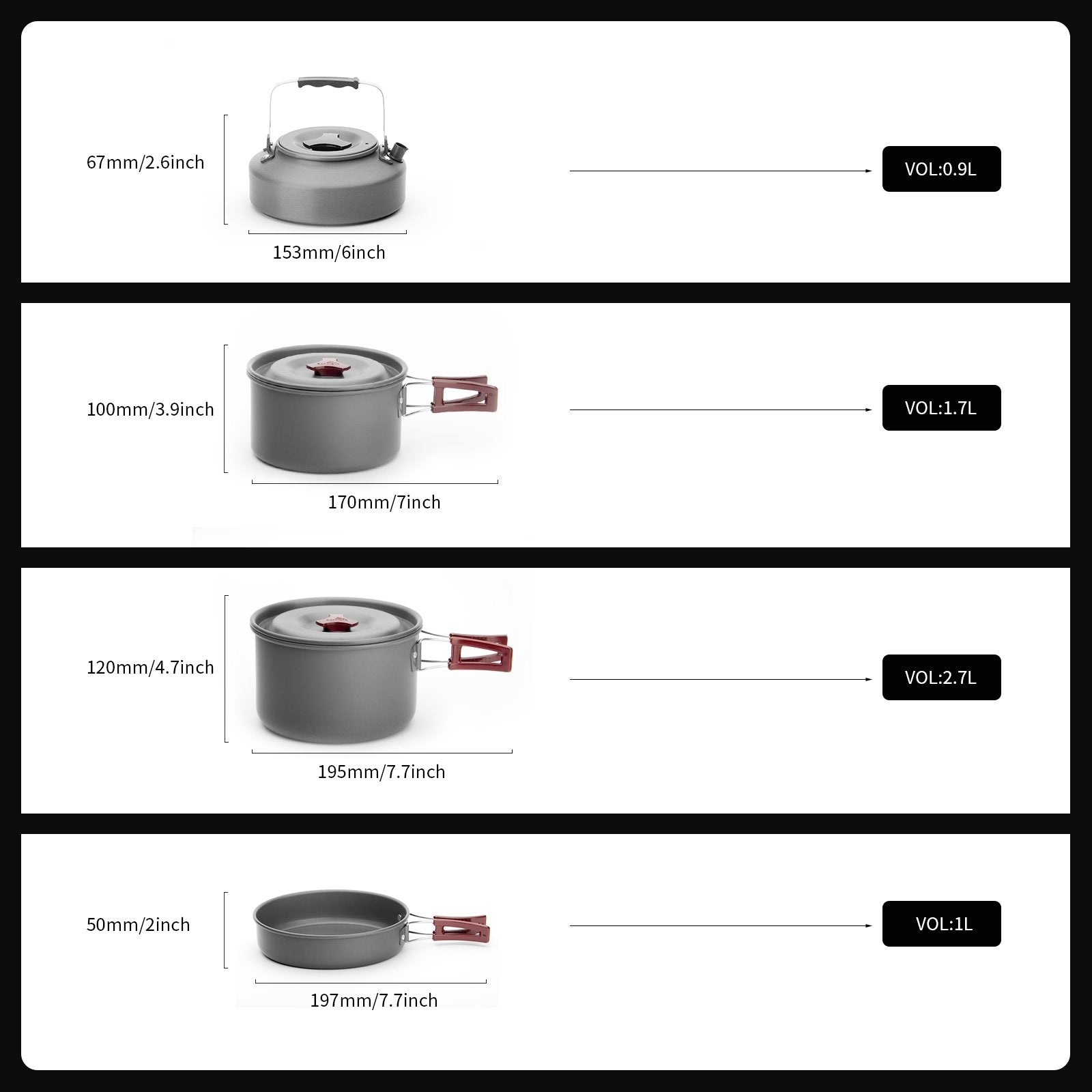 FMC-209 Aluminum Cookware - Fire Maple