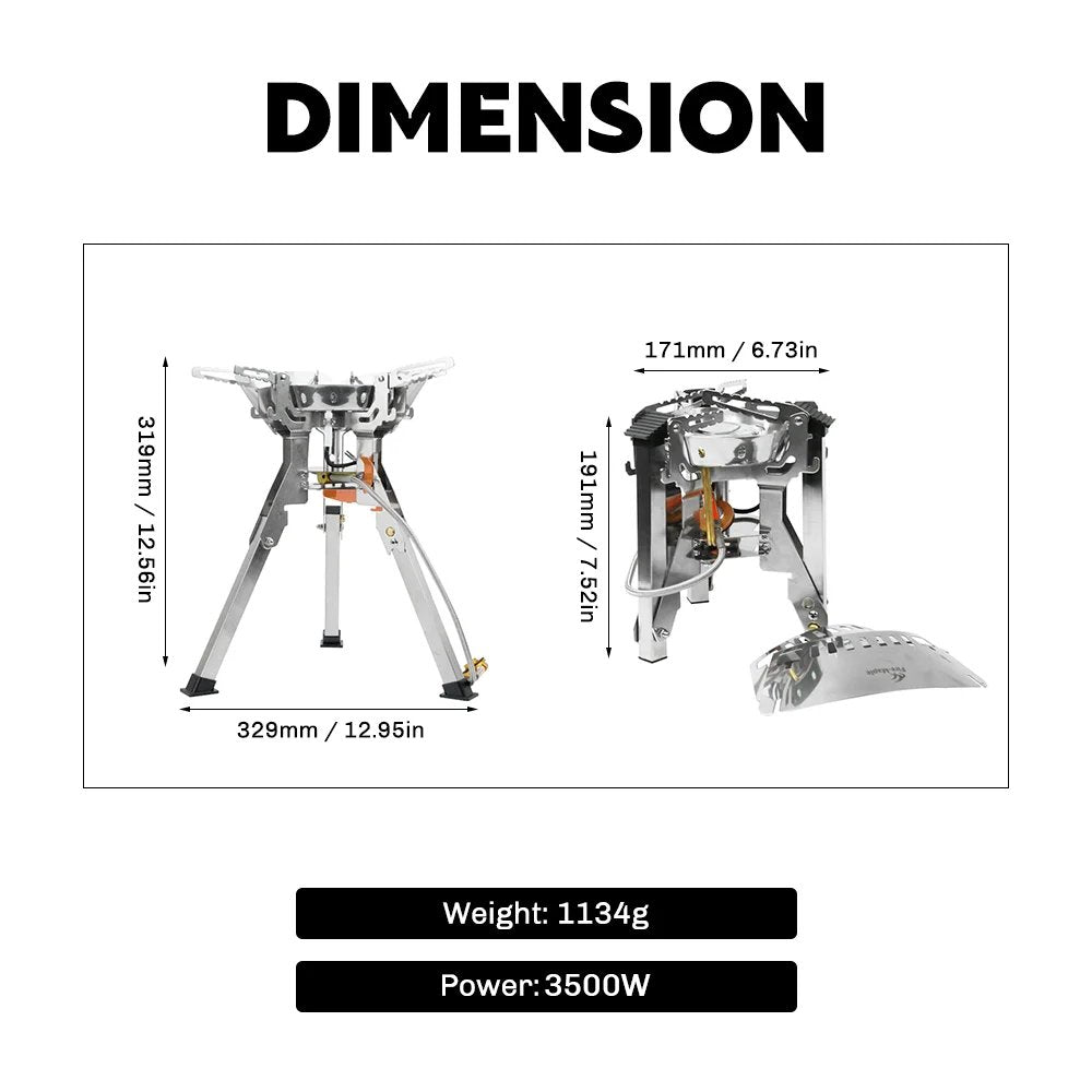 FMS - 108 Gas Stove | 2.5 lb | 3500W - Fire Maple