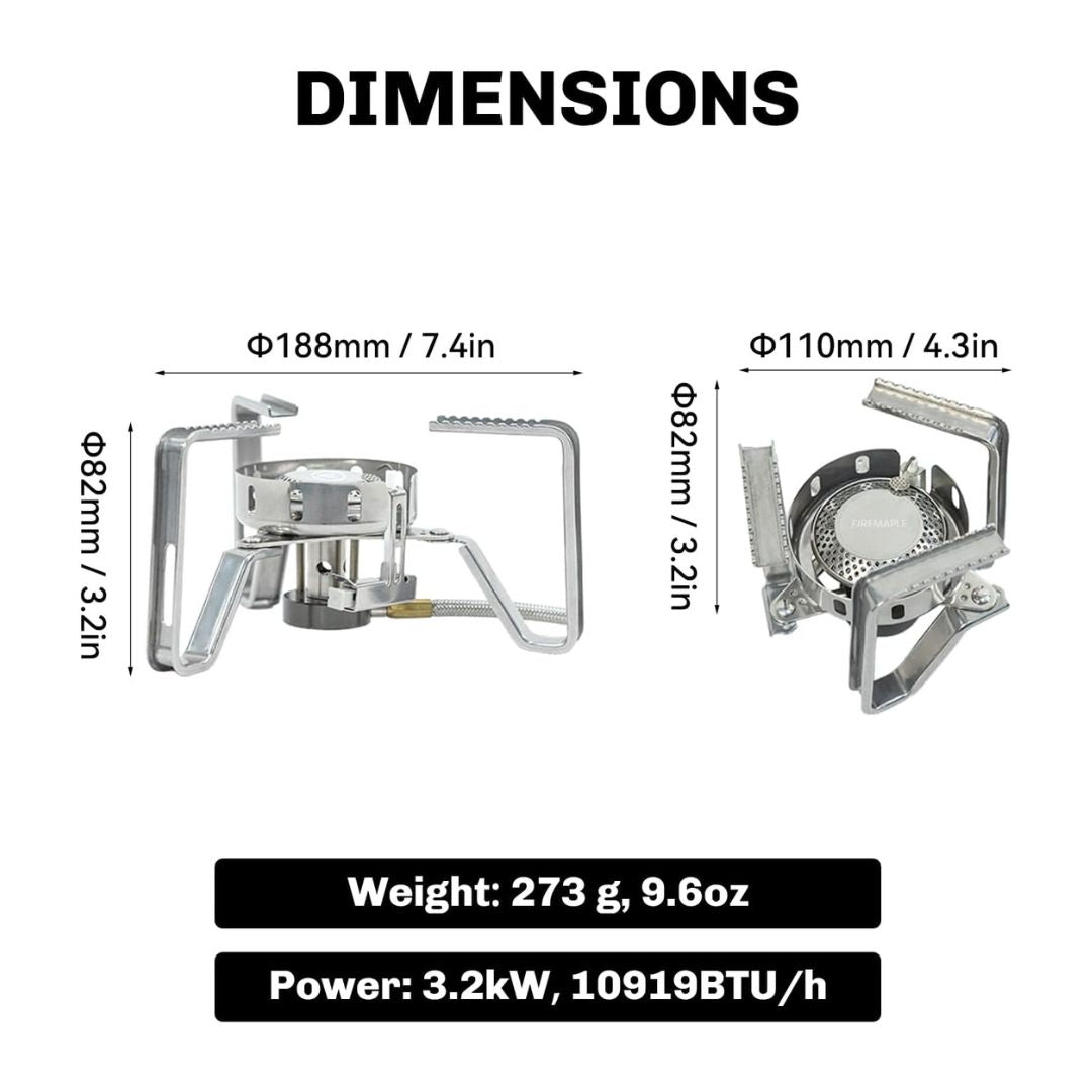 FMS - 125 PRO Stove with Electric Ignition | 9.6oz | 3240W - Fire Maple