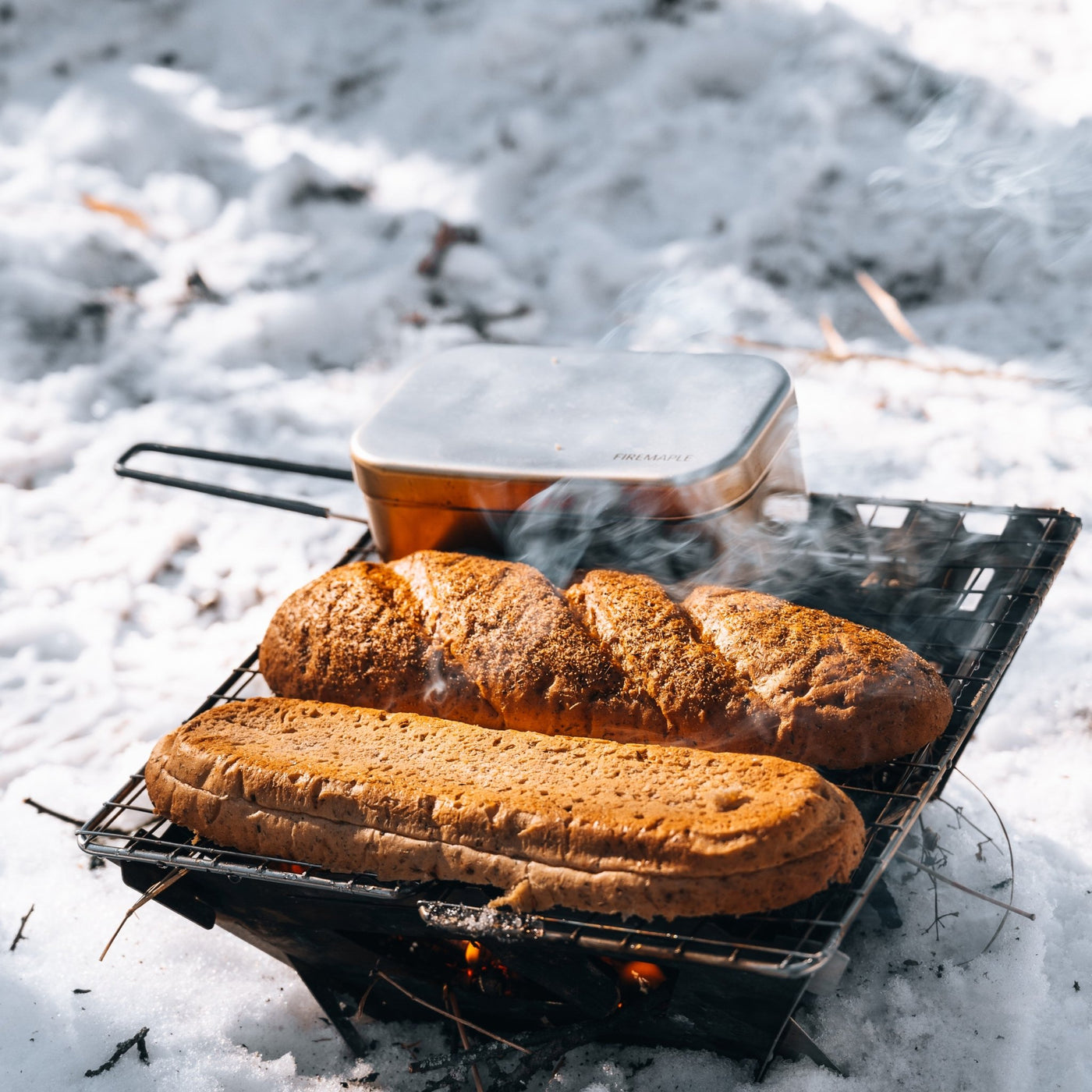 Frost 0.8L Aluminium Lunchbox - Fire Maple