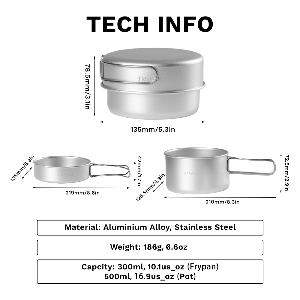 Frost MINI Aluminium Cookware - Fire Maple