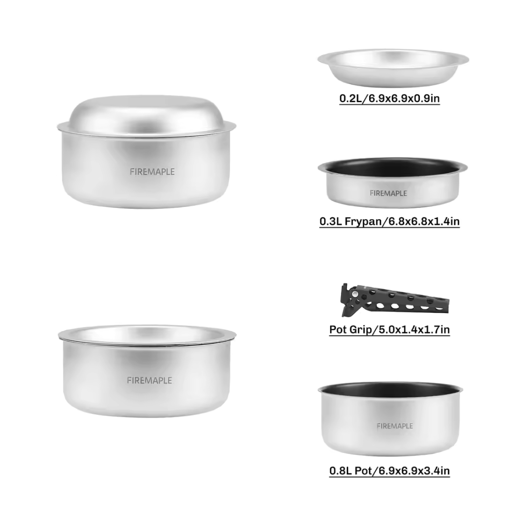 Frost Ultralight Aluminium Cook Kit - Fire Maple