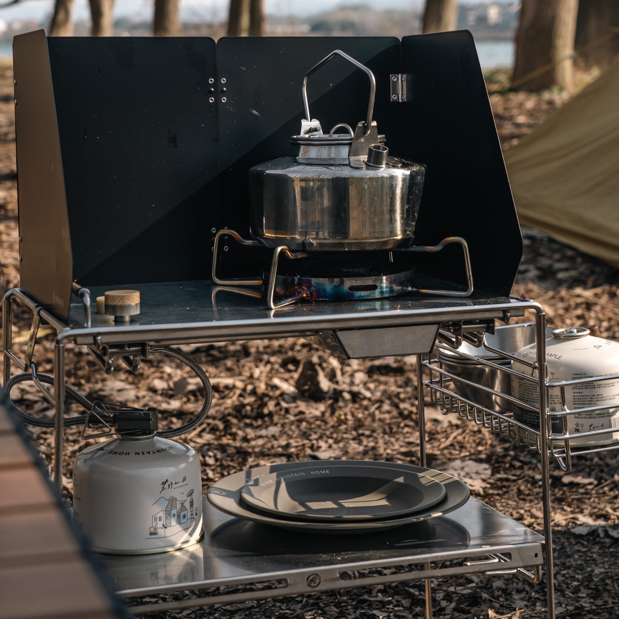 GeoHeat Desktop Folding Remote Gas Stove - Fire Maple