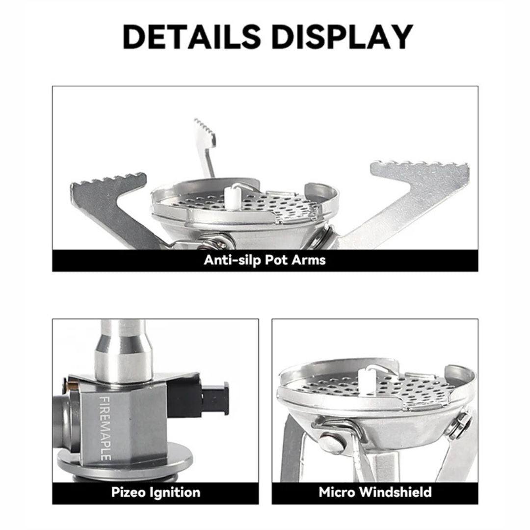 GreenPeak Gas Stove with Electric Ignition | 3oz |2800W - Fire Maple