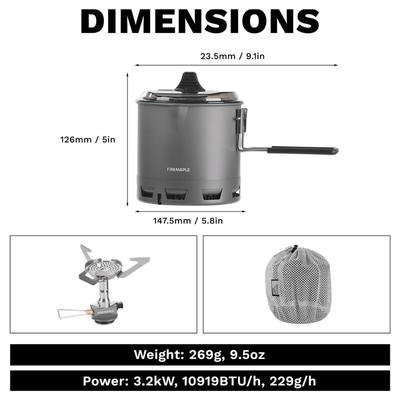 Petrel G2 Ultralight Cooking Set - Fire Maple