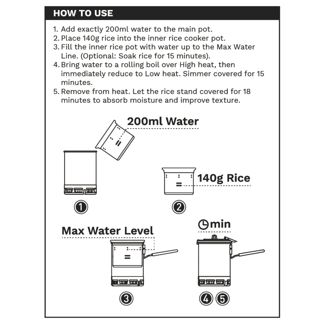 Petrel Micro - pressure Rice Cooker - Fire Maple