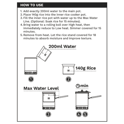 Petrel Micro - pressure Rice Cooker - Fire Maple