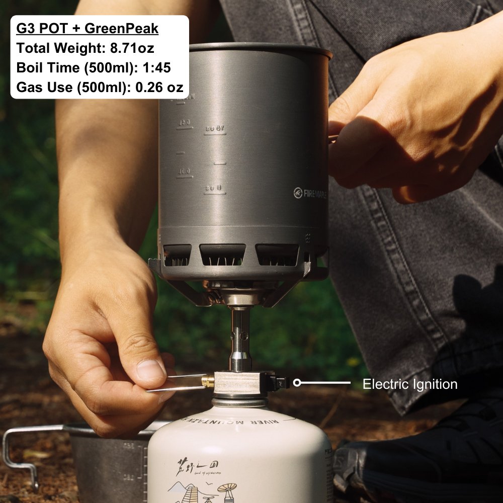 Petrel Ultralight Pot with heat exchanger 600ml - Fire Maple