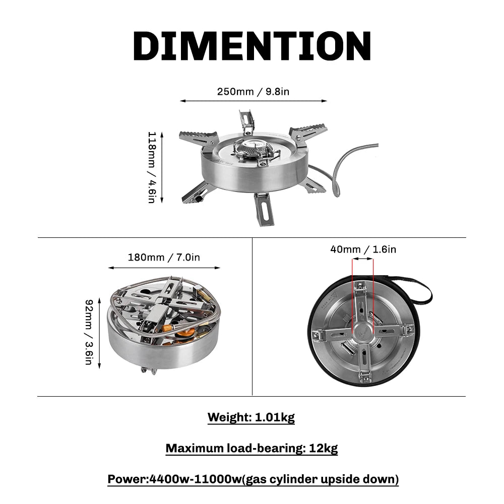 Saturn Gas Stove with Preheat Tube - Fire Maple