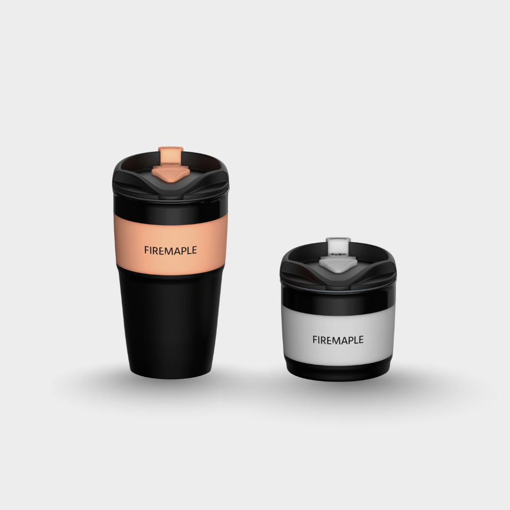 Silicone Collapsible Coffee Cup 350ml - Fire Maple