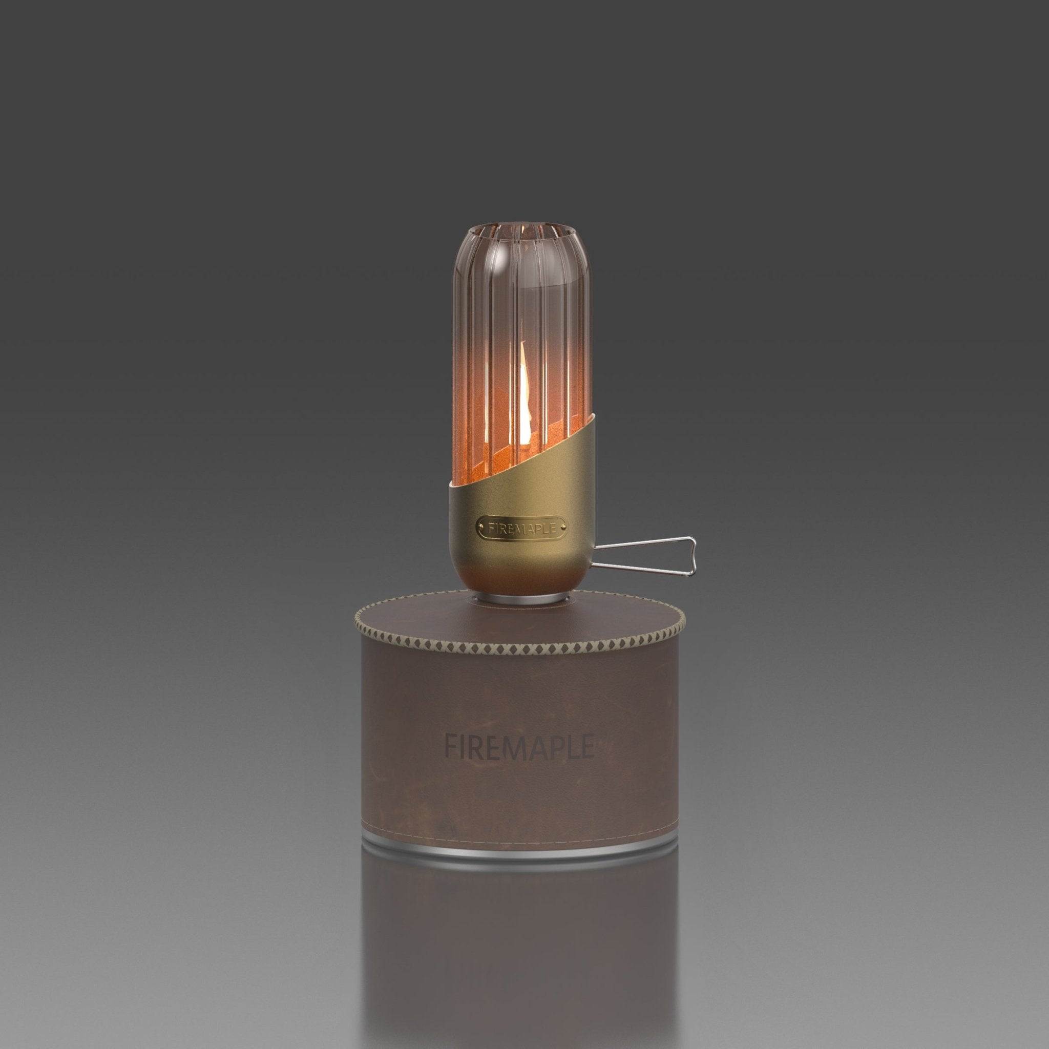 Vintage Copper Orange Gas Lantern - Fire Maple