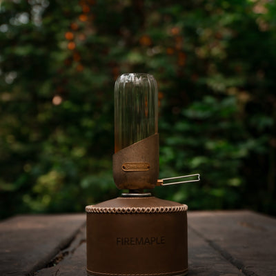 Vintage Copper Orange Gas Lantern - Fire Maple