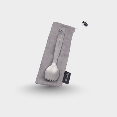 Woodpecker Three - in - one Titanium Spork - Fire Maple