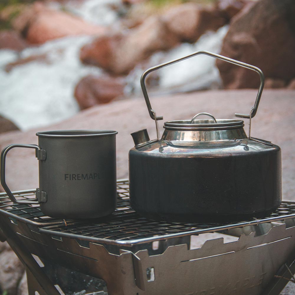 FireMaple Alti: Lightweight Camping Titanium for Maple Fire – Mug Backpacking
