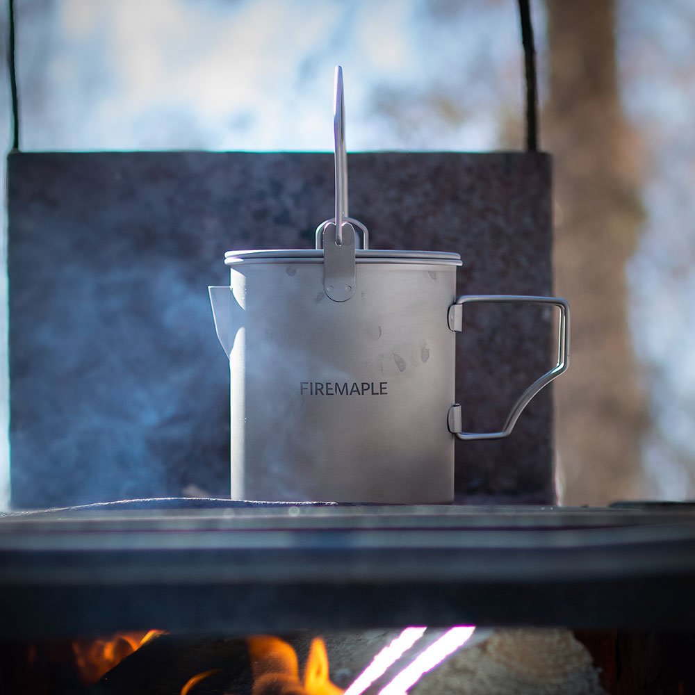 Alti Titanium Coffee Cup / Pot - Fire Maple
