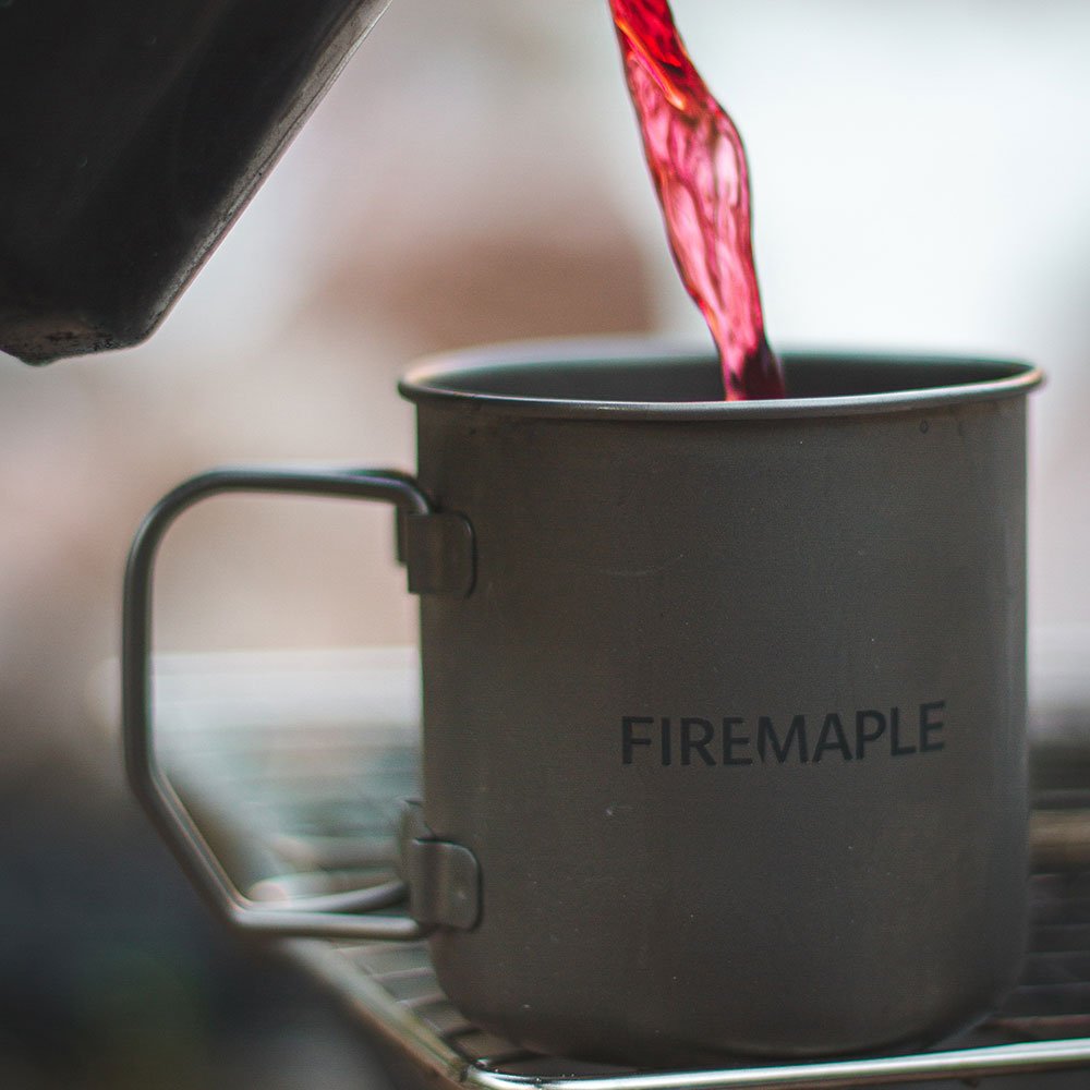 Alti Titanium Coffee Cup / Pot - Fire Maple