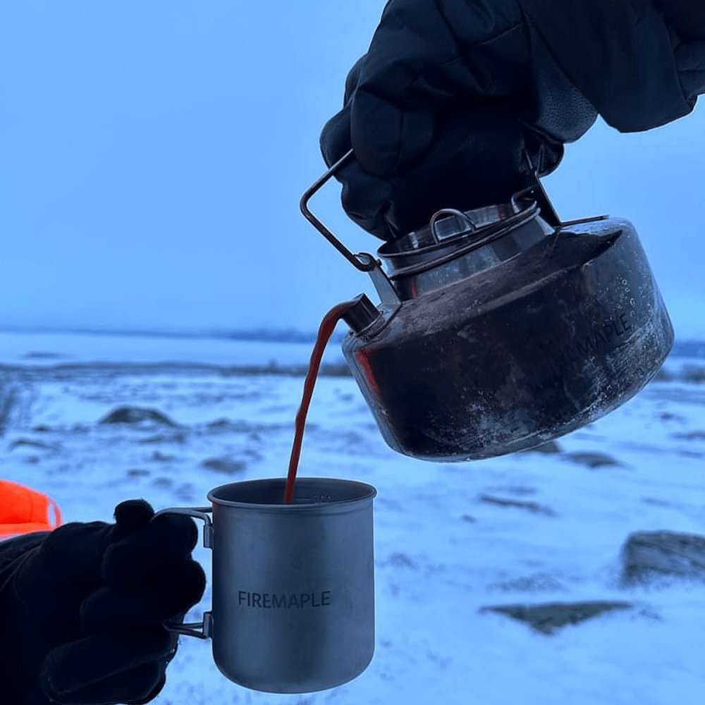 Alti Titanium Coffee Cup / Pot - Fire Maple