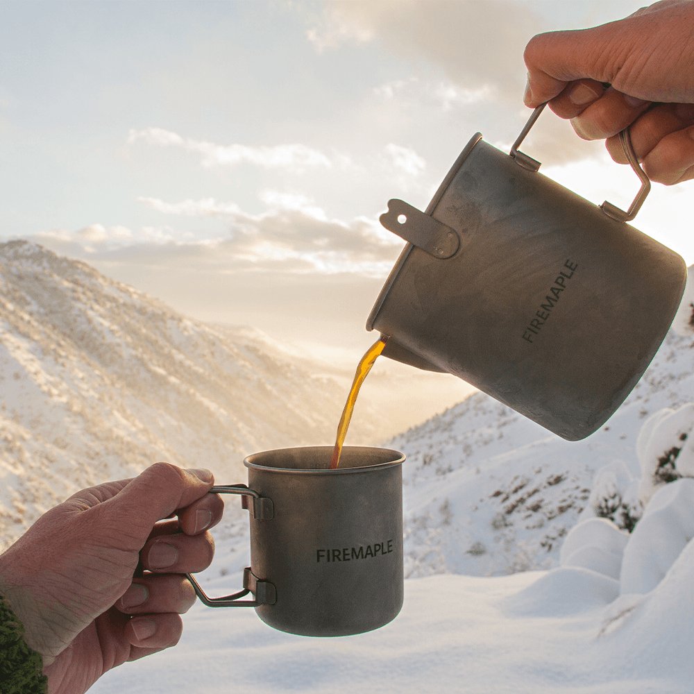 FireMaple Alti: Lightweight Camping Titanium Mug for Backpacking