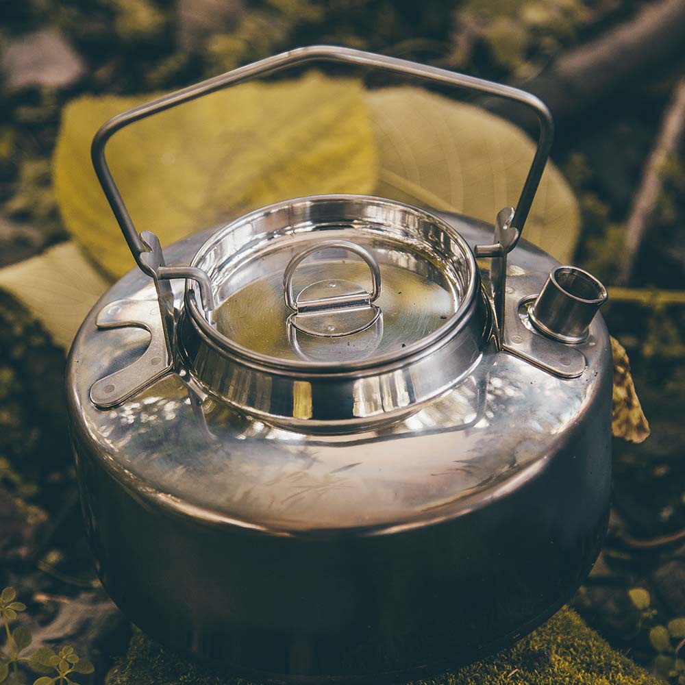 Outdoor Camping Kettle Lightweight Works with Campfires 1-Liter -  ShopiPersia