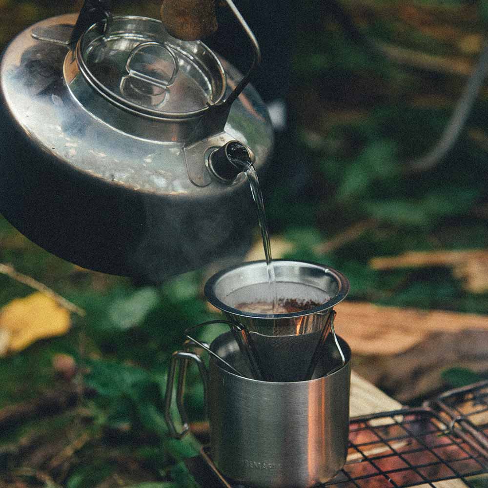 Outdoor Camping Kettle Lightweight Works with Campfires - ShopiPersia