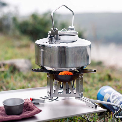 Antarcti Topf- und Wasserkocher-Set aus Edelstahl