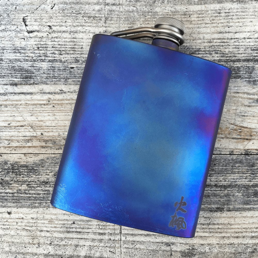 Bacchus Titanium Hip Flask - Fire Maple