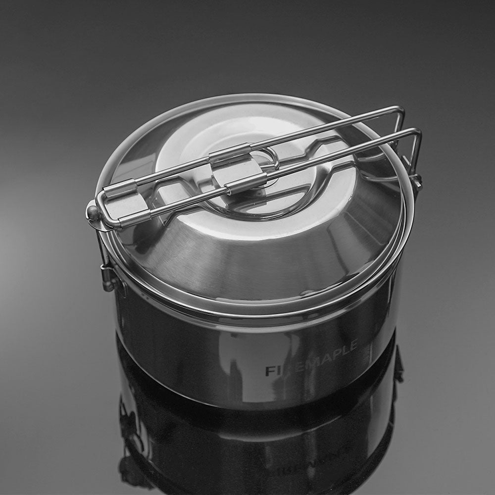Compact Wood Stove & Stainless-steel Pot Set - Fire Maple