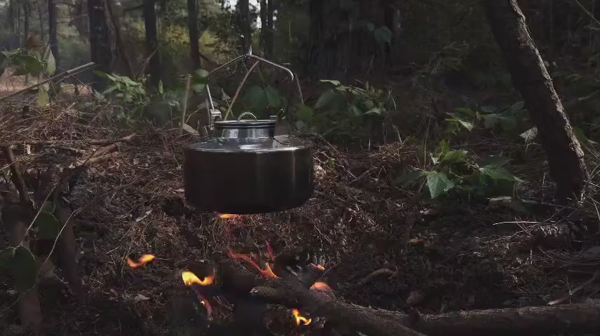 Wood Stove & Stainless Steel Pot Set