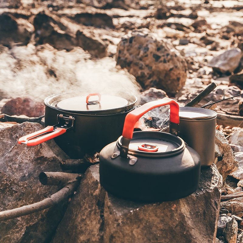 Feast 2 Camp Cookware Set - Fire Maple#color_orange