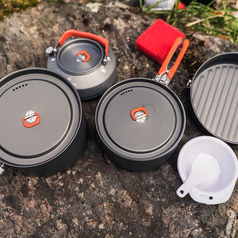 Feast 4 Camping Cookware Set - Fire Maple#color_orange