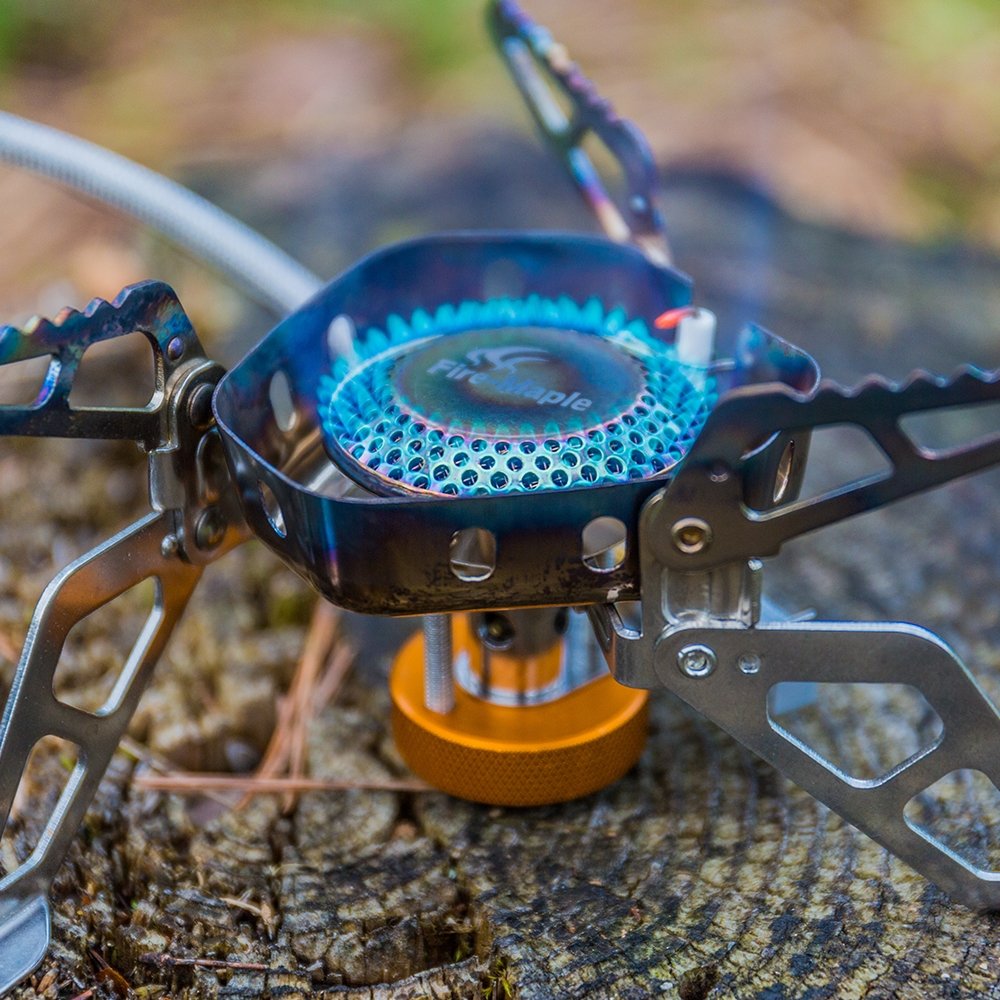 camping gas stove Fire Maple FMS-125 Backpacking Stove, Wind-Resistant, Outdoor Adventure Gear, Hiking Gear